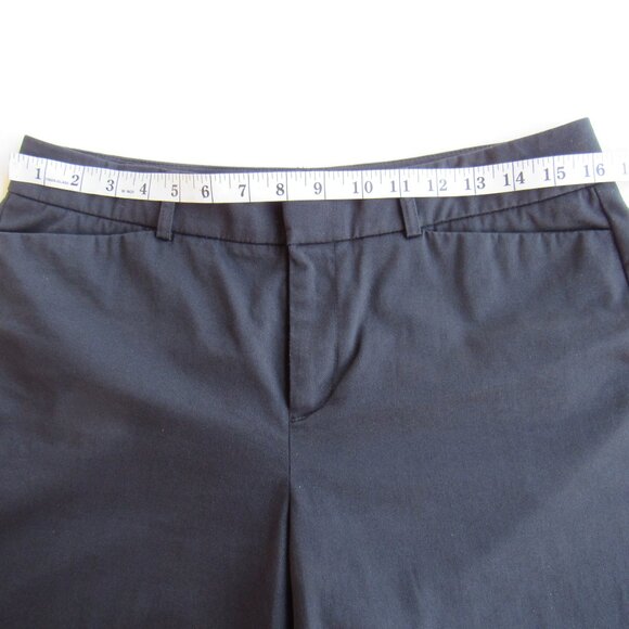 Dockers Womens Black Chino Metro Wide-Leg Trouser Pants Straight Fit Size 10Long - Picture 7 of 9